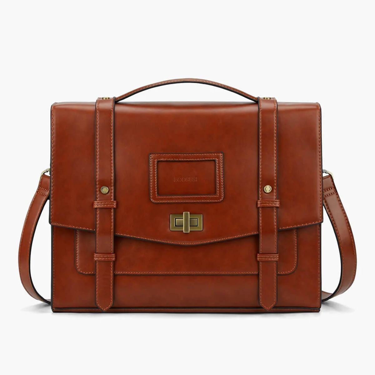 ECOSUSI - Ecosusi - Mochila Cambridge de mujer para notebook de 14" - Marrón