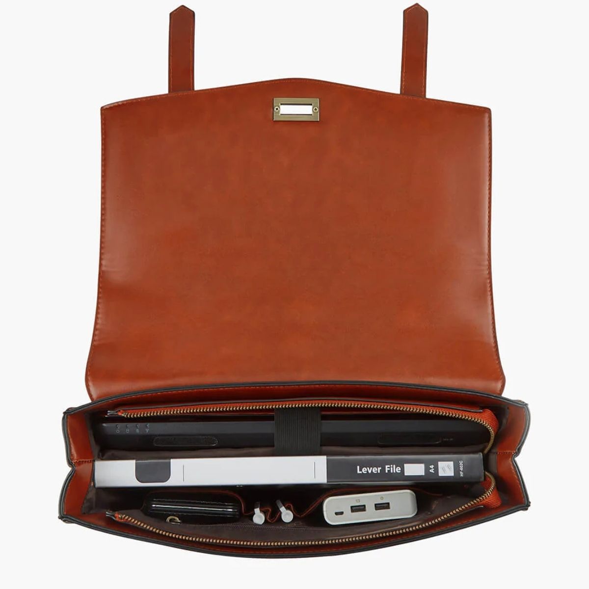 ECOSUSI - Ecosusi - Mochila Cambridge de mujer para notebook de 14" - Marrón