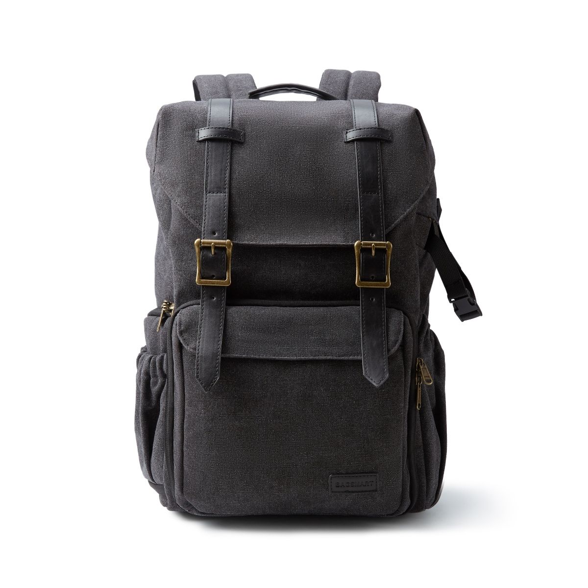 BAGSMART - Bagsmart Mochila Cámara y Notebook 15″ con Funda Impermeable Negro