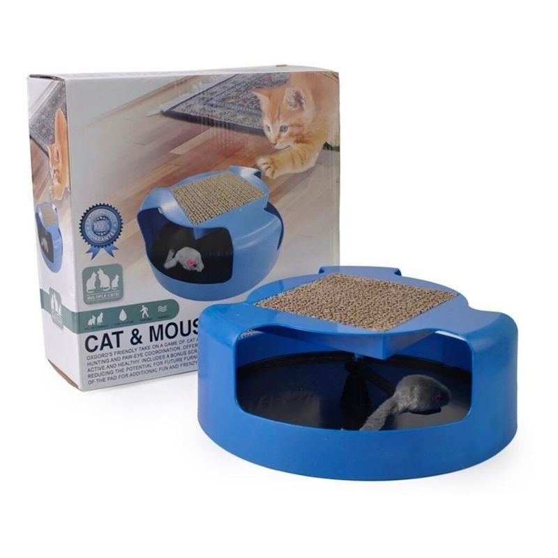 GENERICO - Juguete Interactivo Para Gatos Atrapa Al Raton Rascador