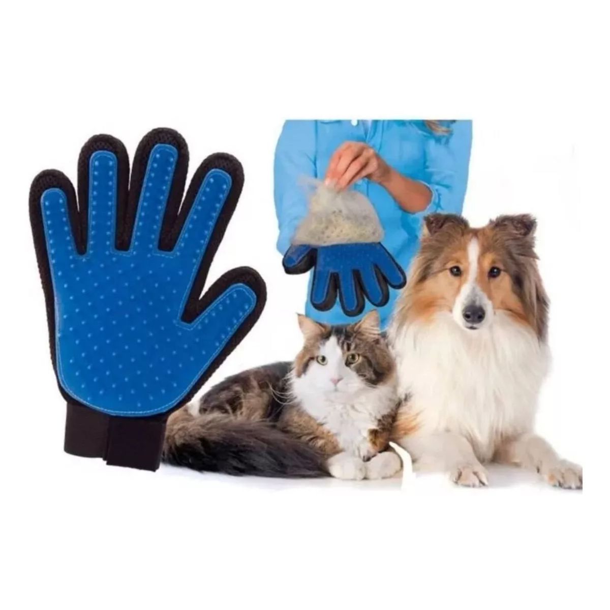 GENERICO - Guante Cepillo Quita Saca Pelo Mascota Perro Y Gato