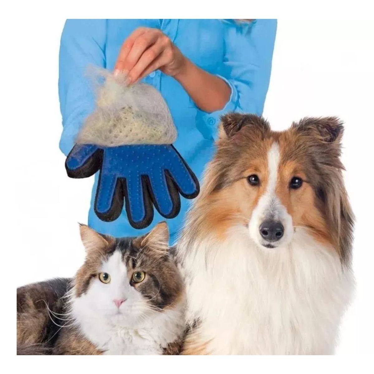 GENERICO - Guante Cepillo Quita Saca Pelo Mascota Perro Y Gato