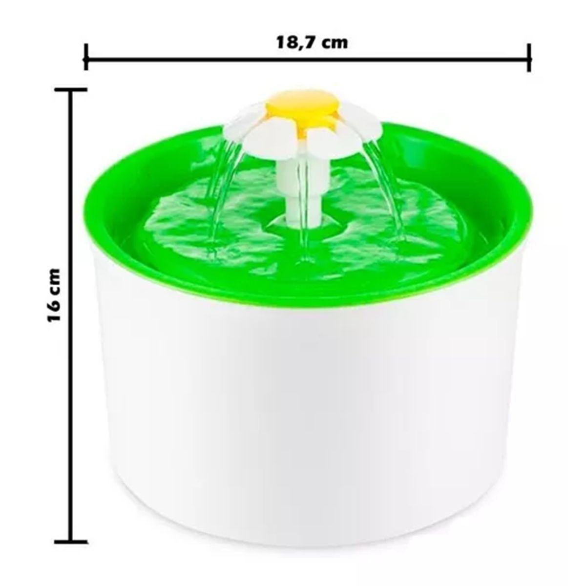 GENERICO - Bebedero Para Gatos Y Perros Fuente Agua 1.6 lts.