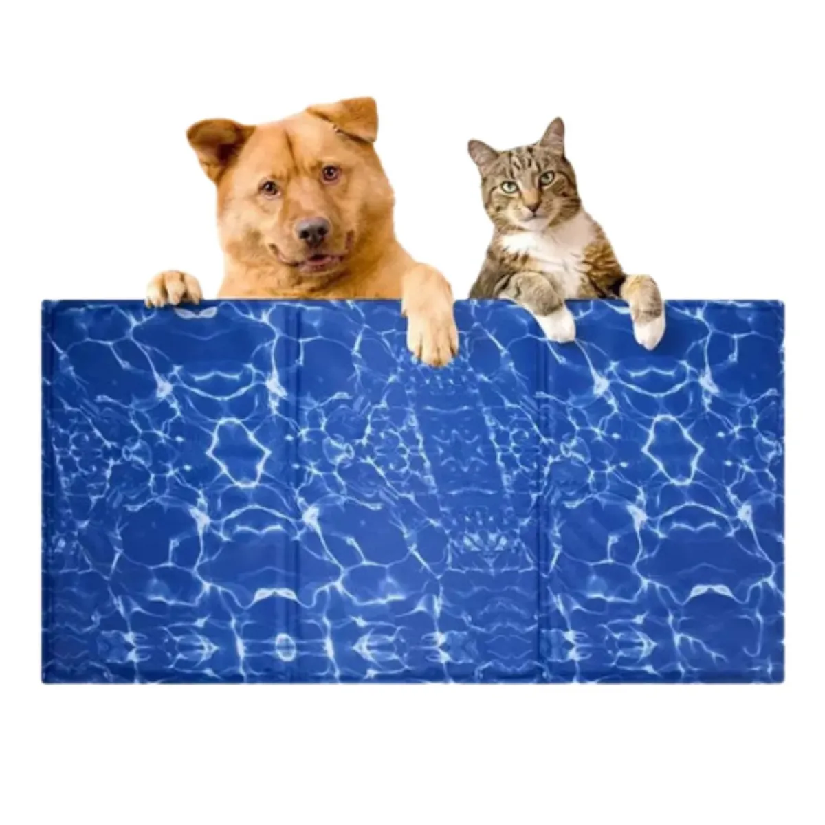 GENERICO - Manta Gel Frio Refrescante Talla L 90x50 Perros Agua