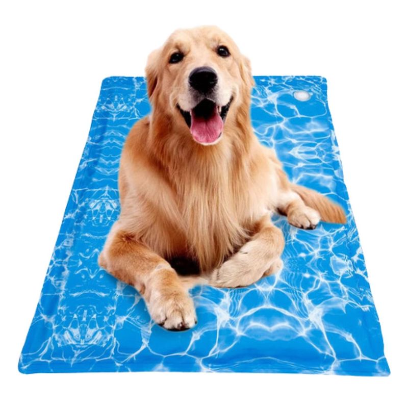 GENERICO - Manta Gel Frio Refrescante Talla L 90x50 Perros Agua