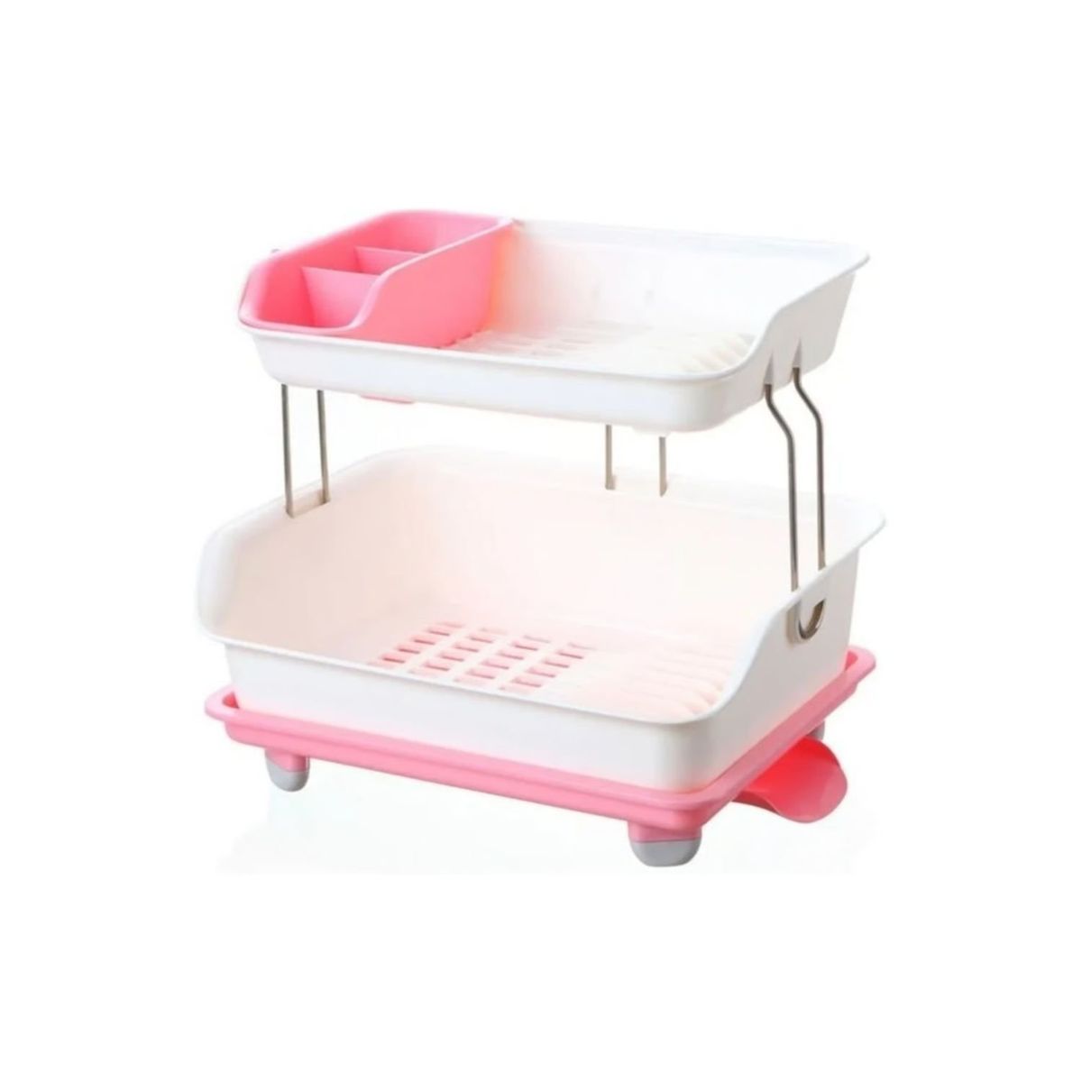 GENERICO - Escurridor Secador De Platos 2 Niveles Garantía.