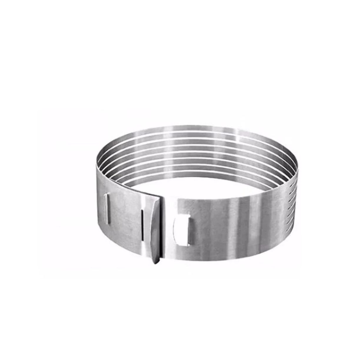 GENERICO - Set 6 Moldes Redondos + Cortador Bizcocho Torta Repostería.