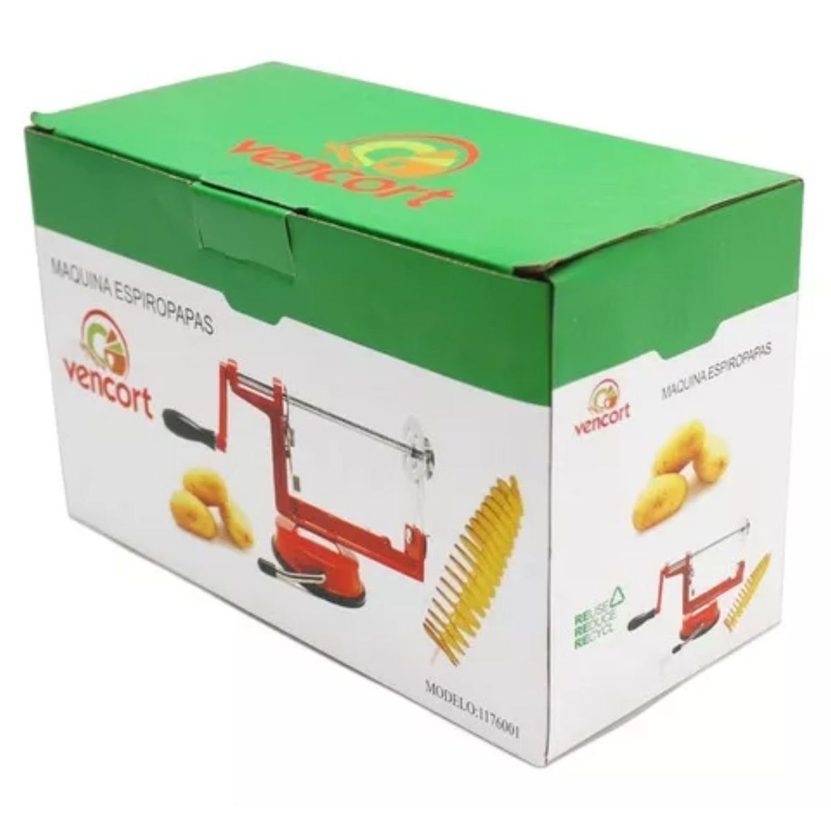 GENERICO - Maquina Papas Espiral Fritas Acero Inoxidable Espiropapas