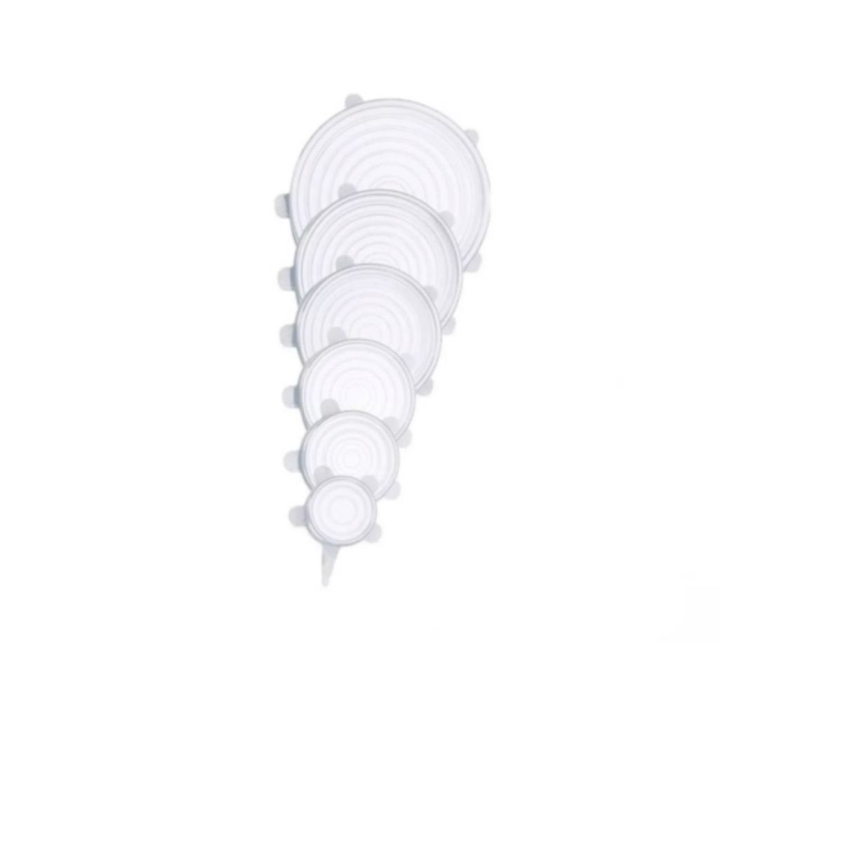 GENERICO - 2 * Set 6 Tapas Silicona Extensible Anti Escurrimientos.