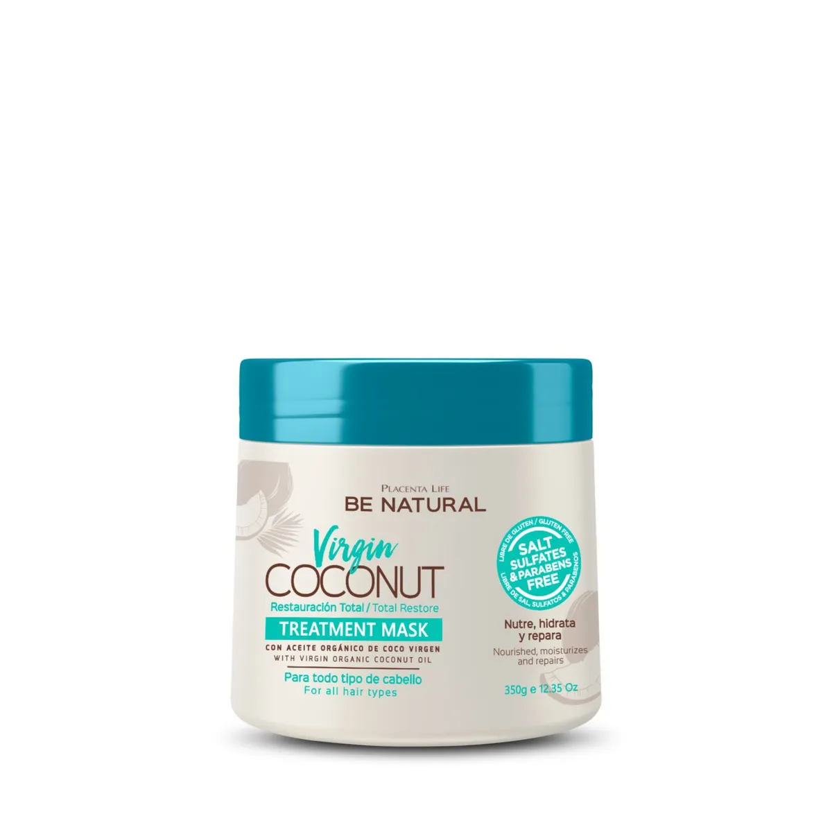 PLACENTA LIFE BE NATURAL - Mascarilla Virgin Coconut Be Natural 350g.-