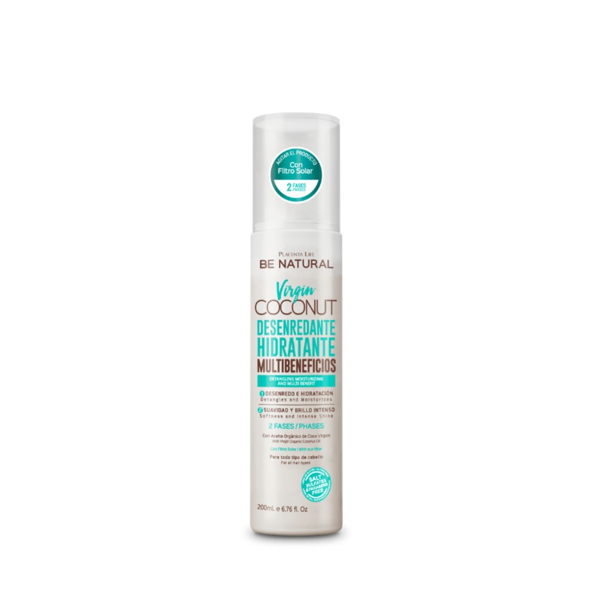 PLACENTA LIFE BE NATURAL - Desenredante Multibeneficios Virgin Coconut Be Natural 200ml