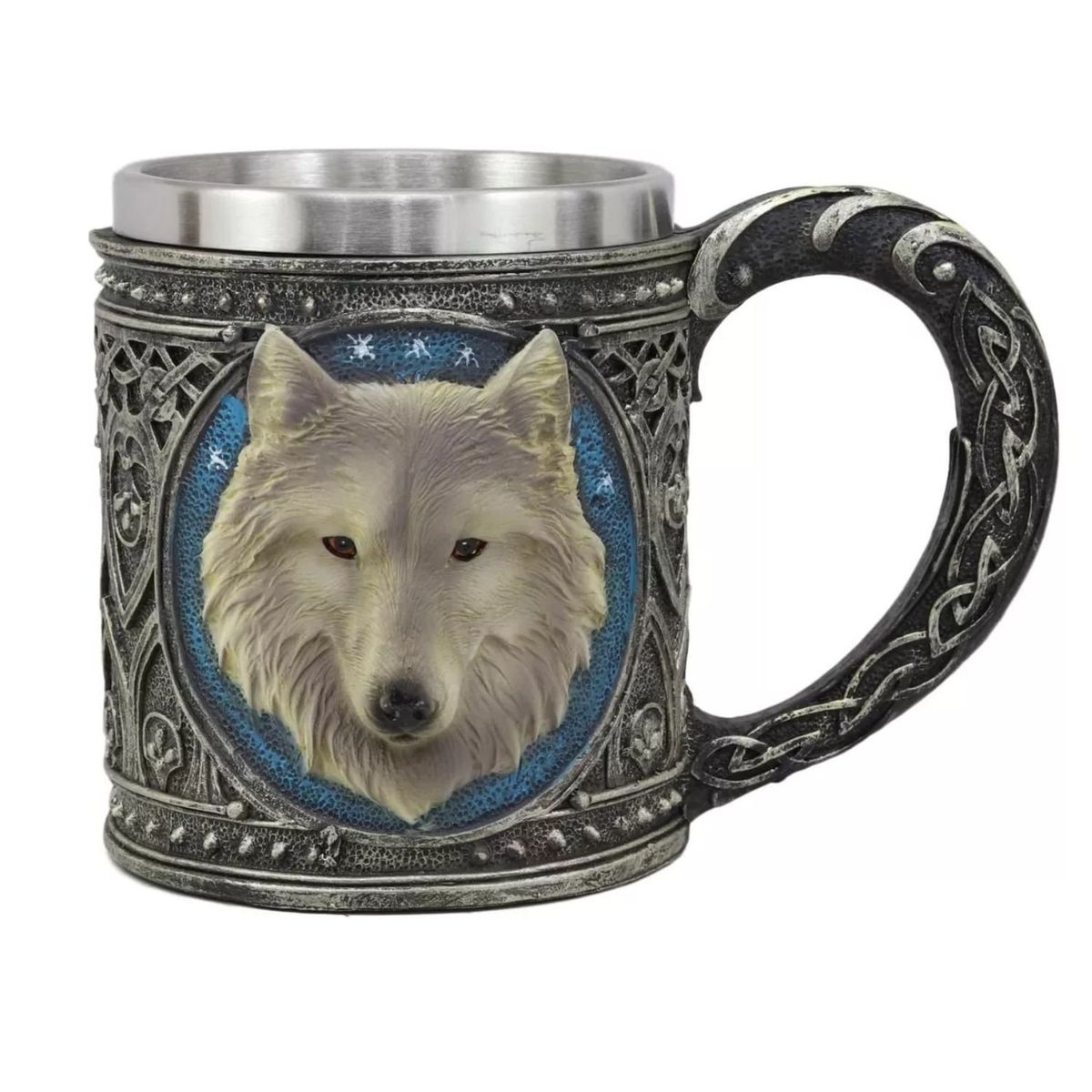 GENERICO - Taza Lobo Stark Game Of Thrones Tazon Mug.