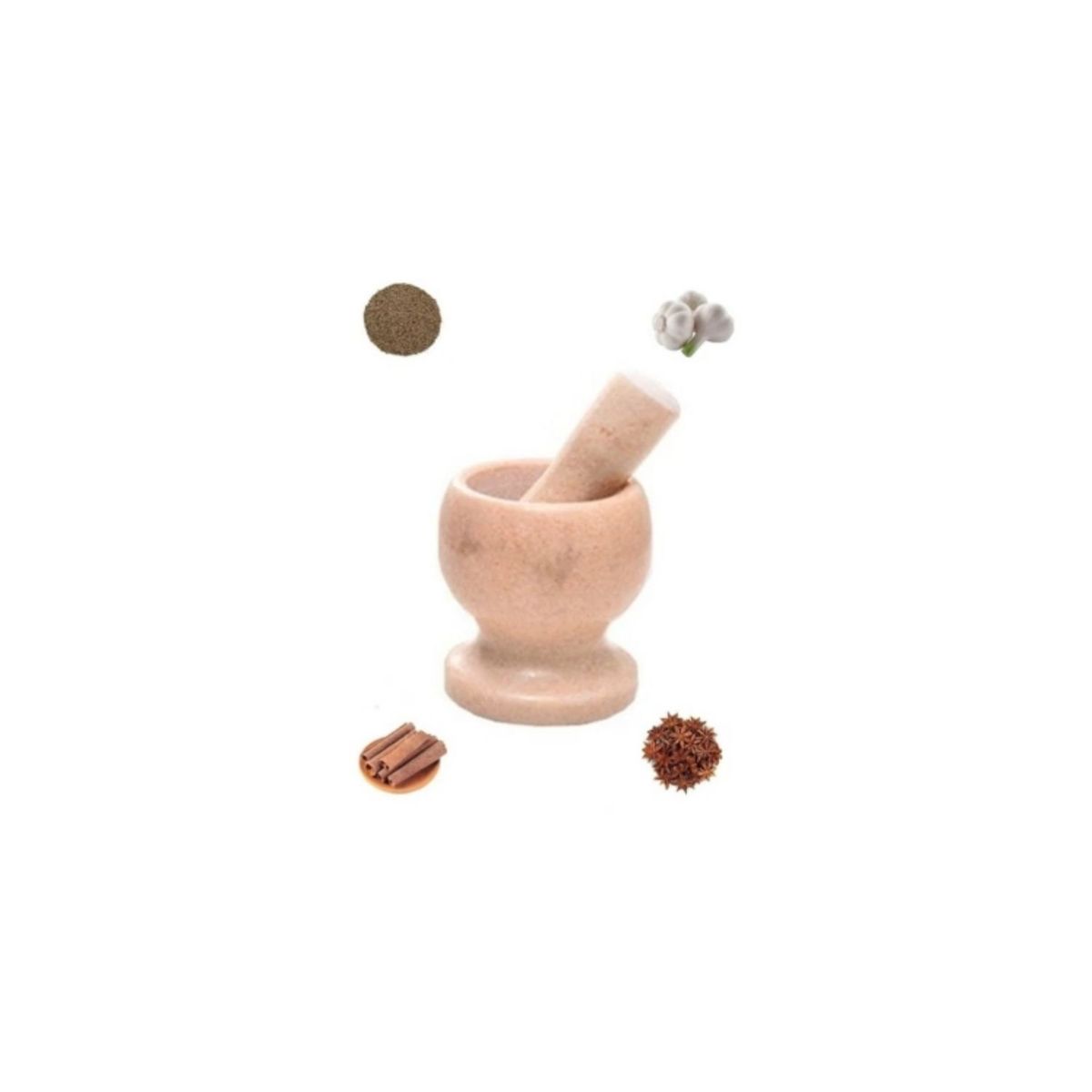 GENERICO - Mortero De Mármol Moledor Hierba Mezcla Tritura