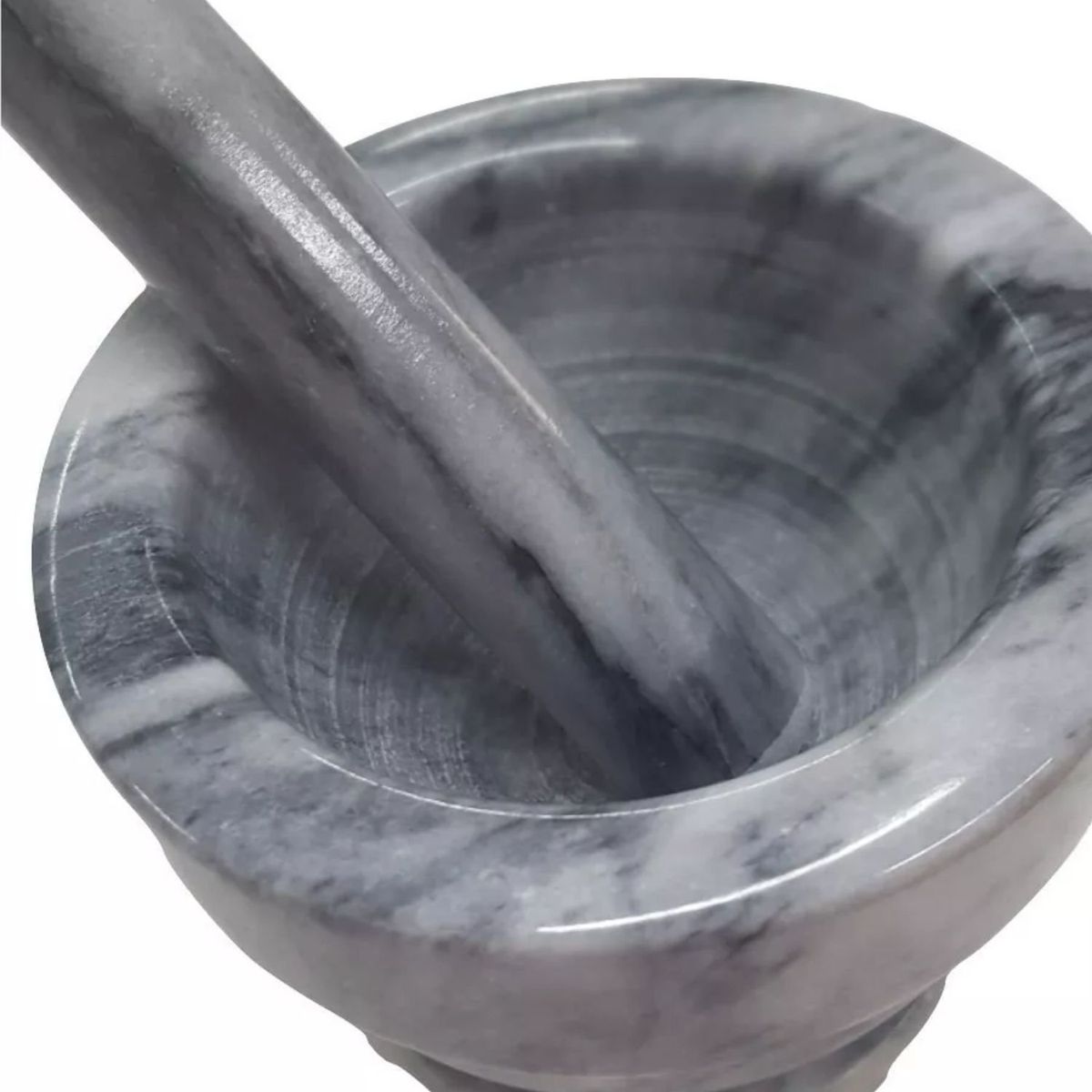 GENERICO - Mortero De Mármol Moledor Hierba Mezcla Tritura