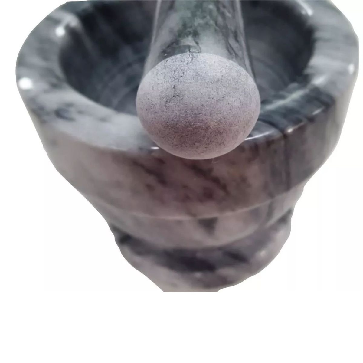 GENERICO - Mortero De Mármol Moledor Hierba Mezcla Tritura