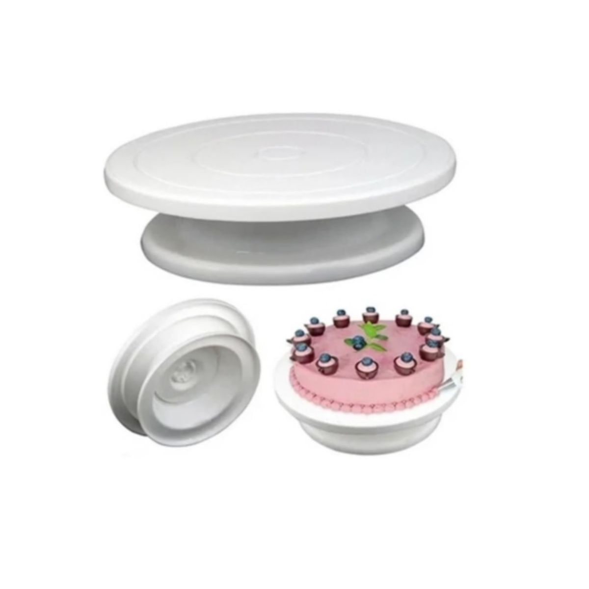 GENERICO - Plato Base Giratoria Para Diseñar Torta 28 Cm De Diametro.