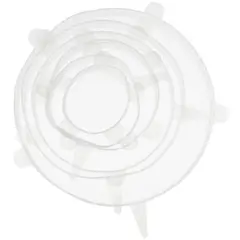 GENERICO - Pack 6 Tapas De Silicona para alimentos.