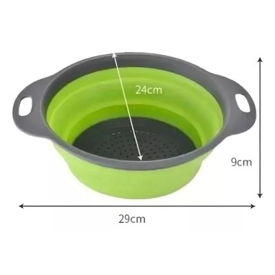 Imagen 2 del producto Colador Plegable Silicona Redondo Frutas Verduras