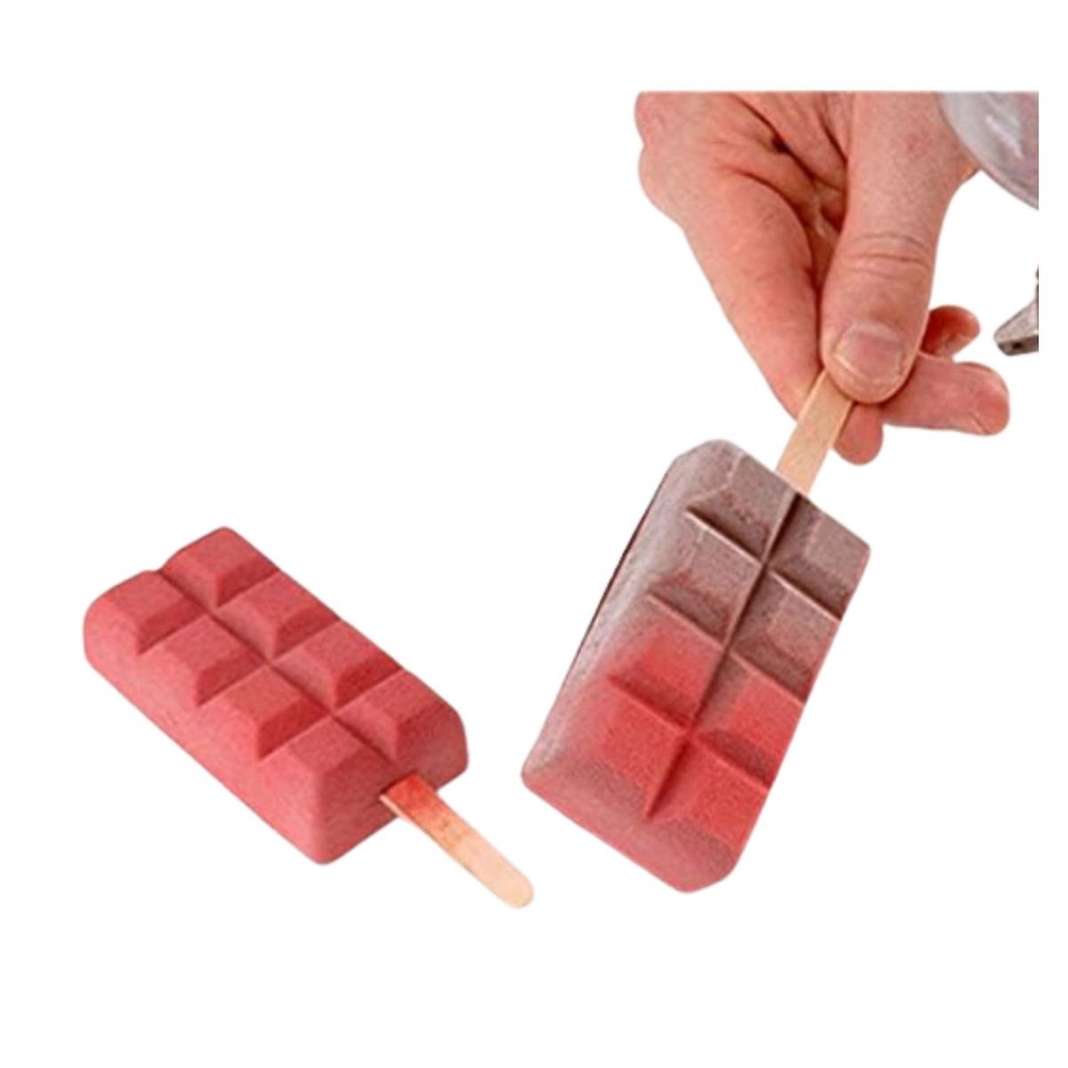 GENERICO - Molde De Silicona Para Helados De Mini Paletas 4 Unidades.