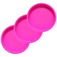 Pack 3 Moldes De Silicona Para Hornear Forma Tarta Tartaleta.