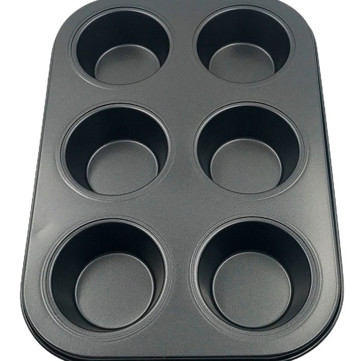 GENERICO - Molde Cupcakes Muffins De 6 Unidades.