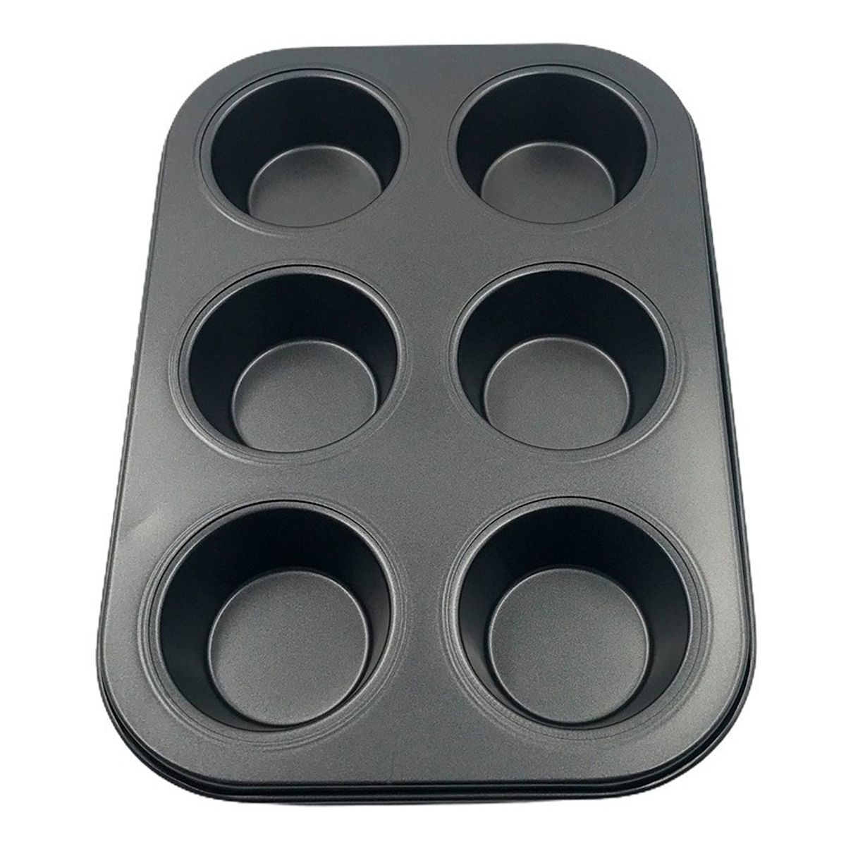 GENERICO - Molde Cupcakes Muffins De 6 Unidades.