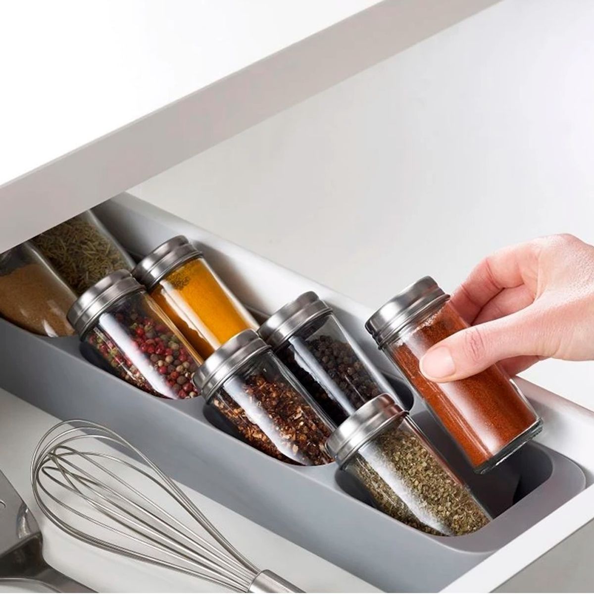 GENERICO - Especiero Organizador De Gaveta 8 Compartimientos Tasbel.