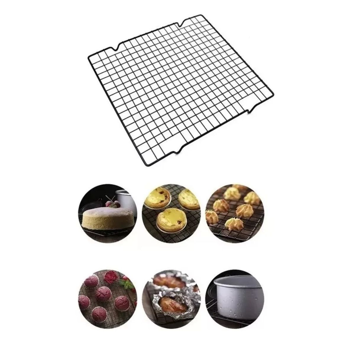 GENERICO - Rejilla Para Galletas Pizza Pan Hornear Freír