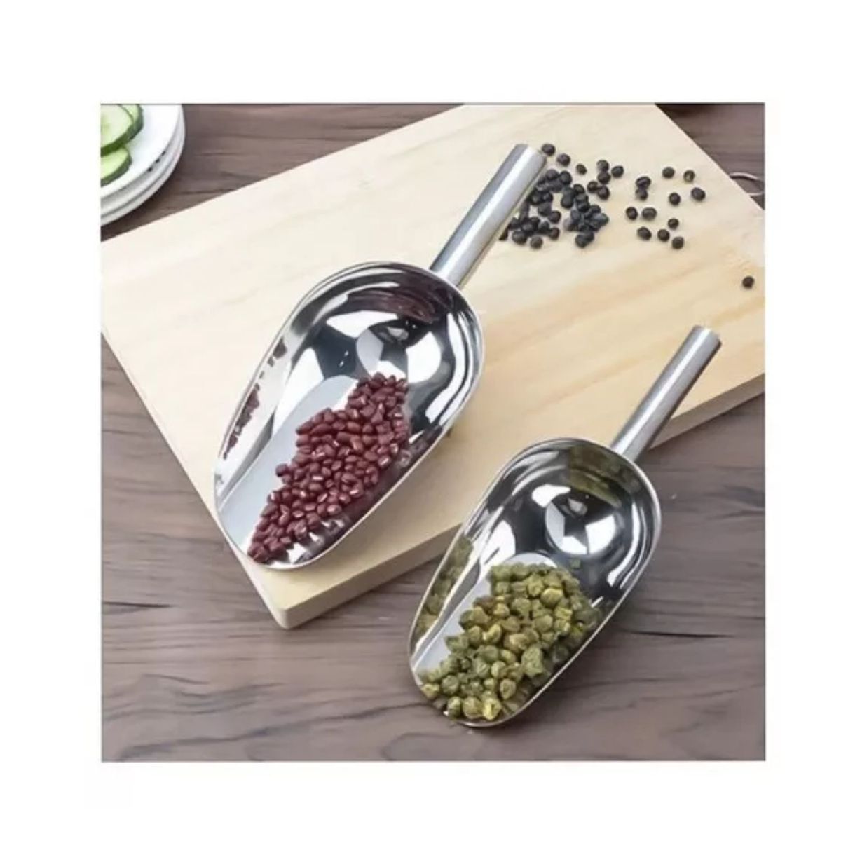 GENERICO - Poruña Acero Pala Para Hielo Frutos Secos Repostería Cuchara