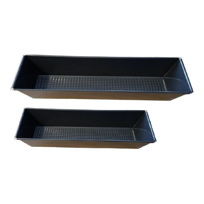 GENERICO - Pack X2 Molde Pan Molde Para Pan De Molde Queque 20cm 30cm.