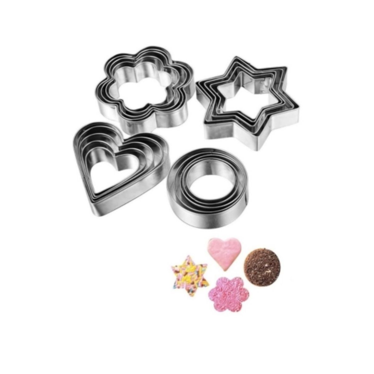 GENERICO - 12 Moldes De Galleta Cortador Galletas Moldes Galletas 5867.