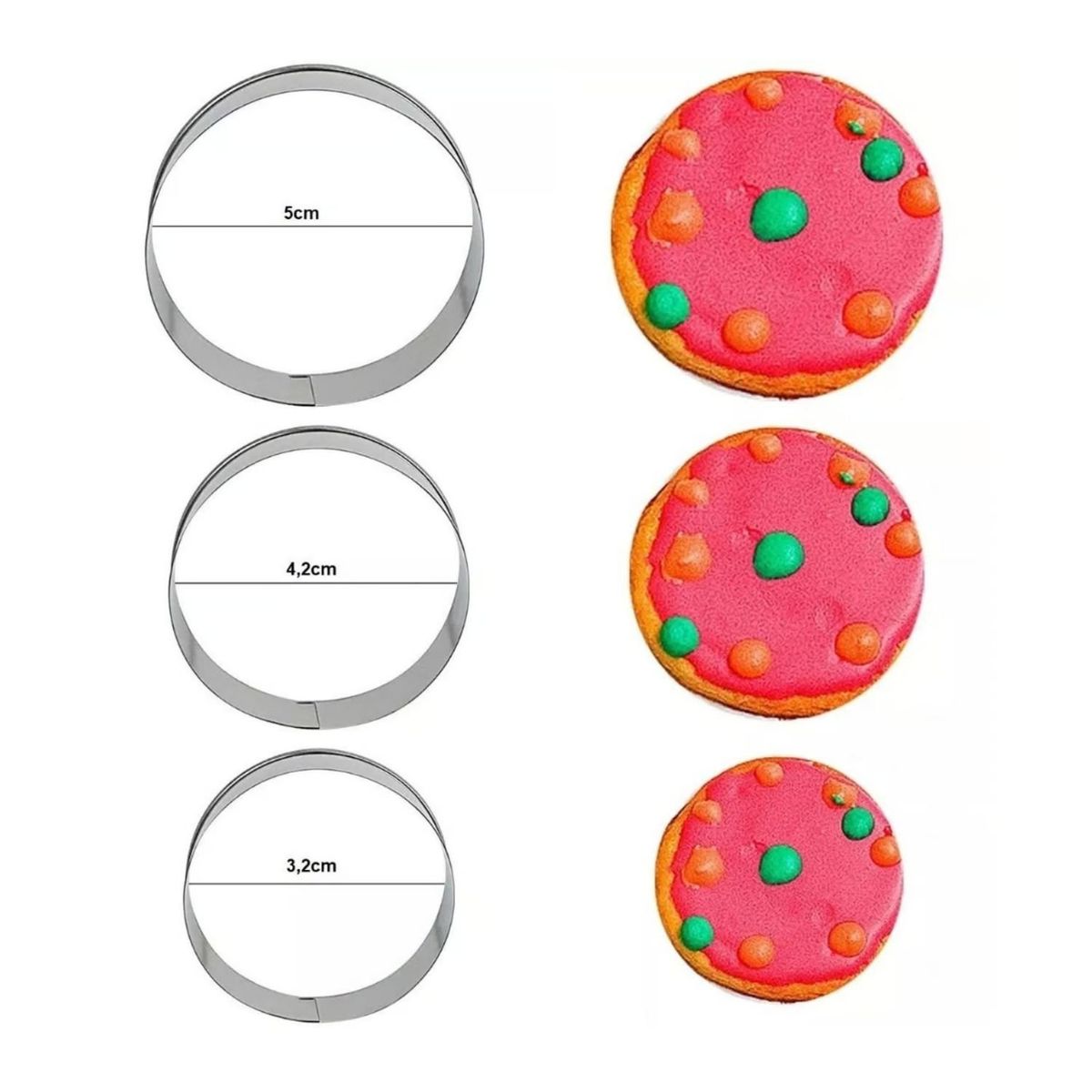 GENERICO - 12 Moldes De Galleta Cortador Galletas Moldes Galletas 5867.