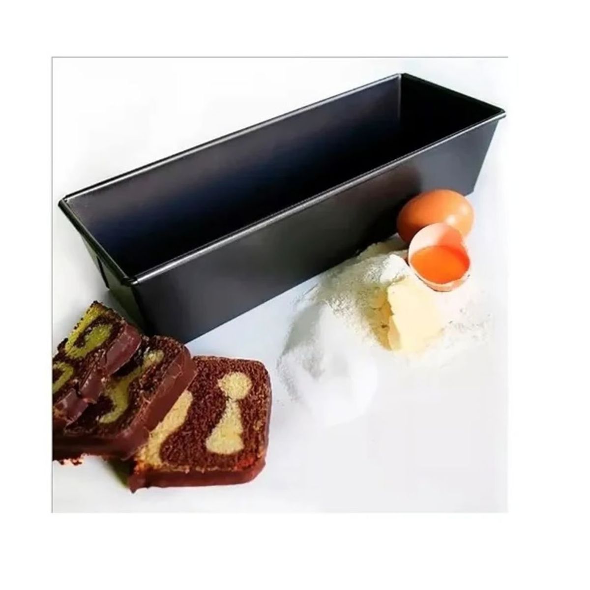 GENERICO - Molde Pan Molde Para Pan De Molde Rectangular Queque 30cm.