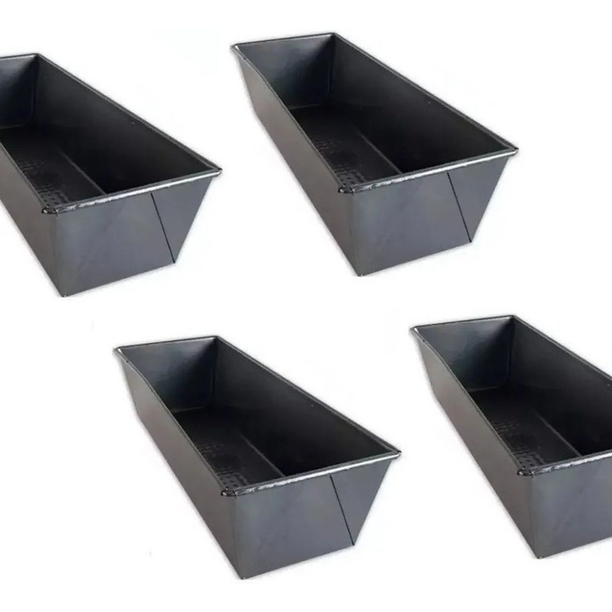 GENERICO - 4 Molde Pan Molde Para Pan De Molde Rectangular Queque 30cm..