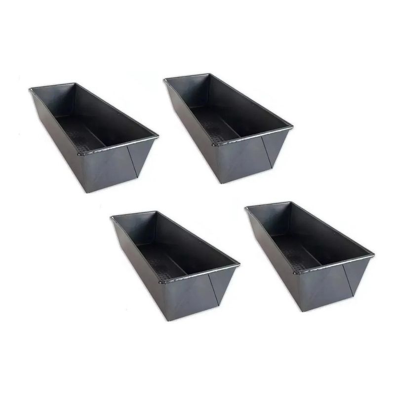 GENERICO - 4 Molde Pan Molde Para Pan De Molde Rectangular Queque 30cm..