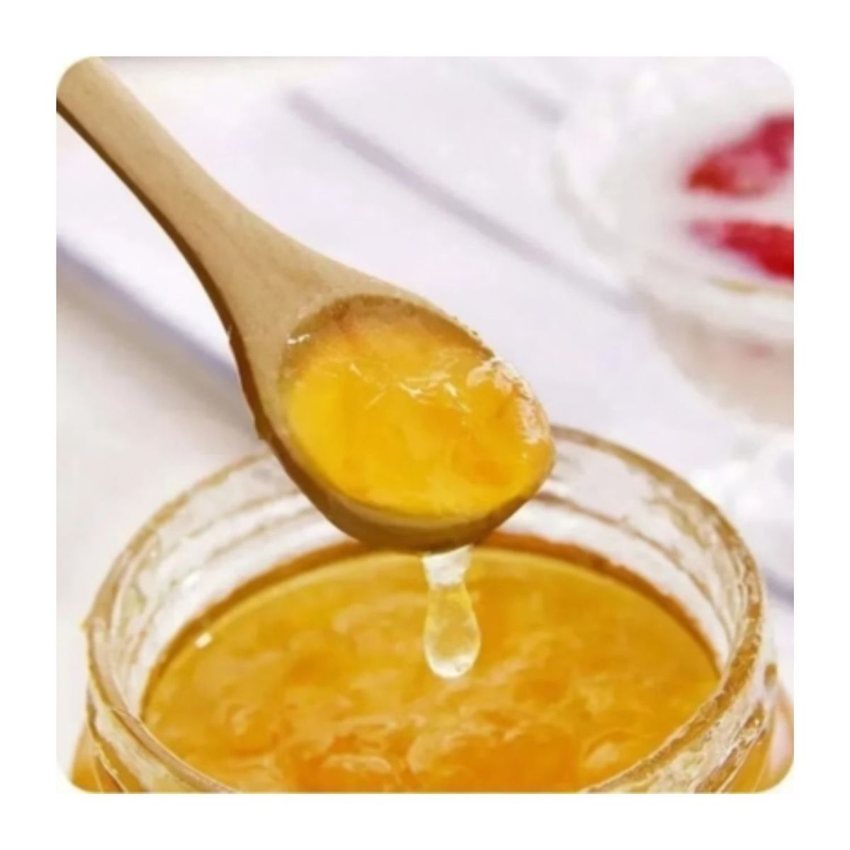 GENERICO - Set 6 Cucharas Bambú Reutilizable Cucharitas Pebre Dip Salsa.