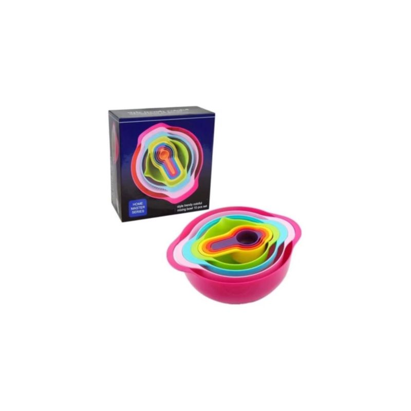 GENERICO - Set De Tazas Medidoras Cernidor Colador Bowl Cocina.