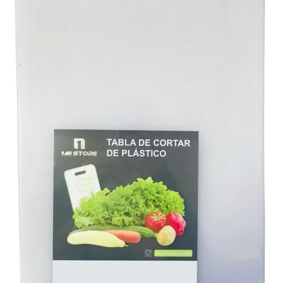 GENERICO - Tabla De Cortar Y Picar De Cocina Plástico 40x25x0,8cm.