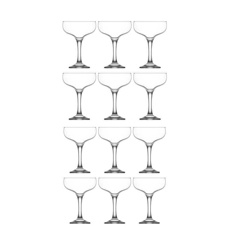 GENERICO - Set 12 Copas Para Champagne 235 Ml Cocktail Vidrio