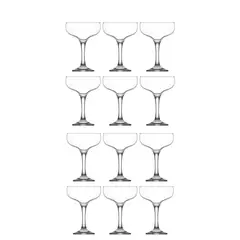 GENERICO - Set 12 Copas Para Champagne 235 Ml Cocktail Vidrio