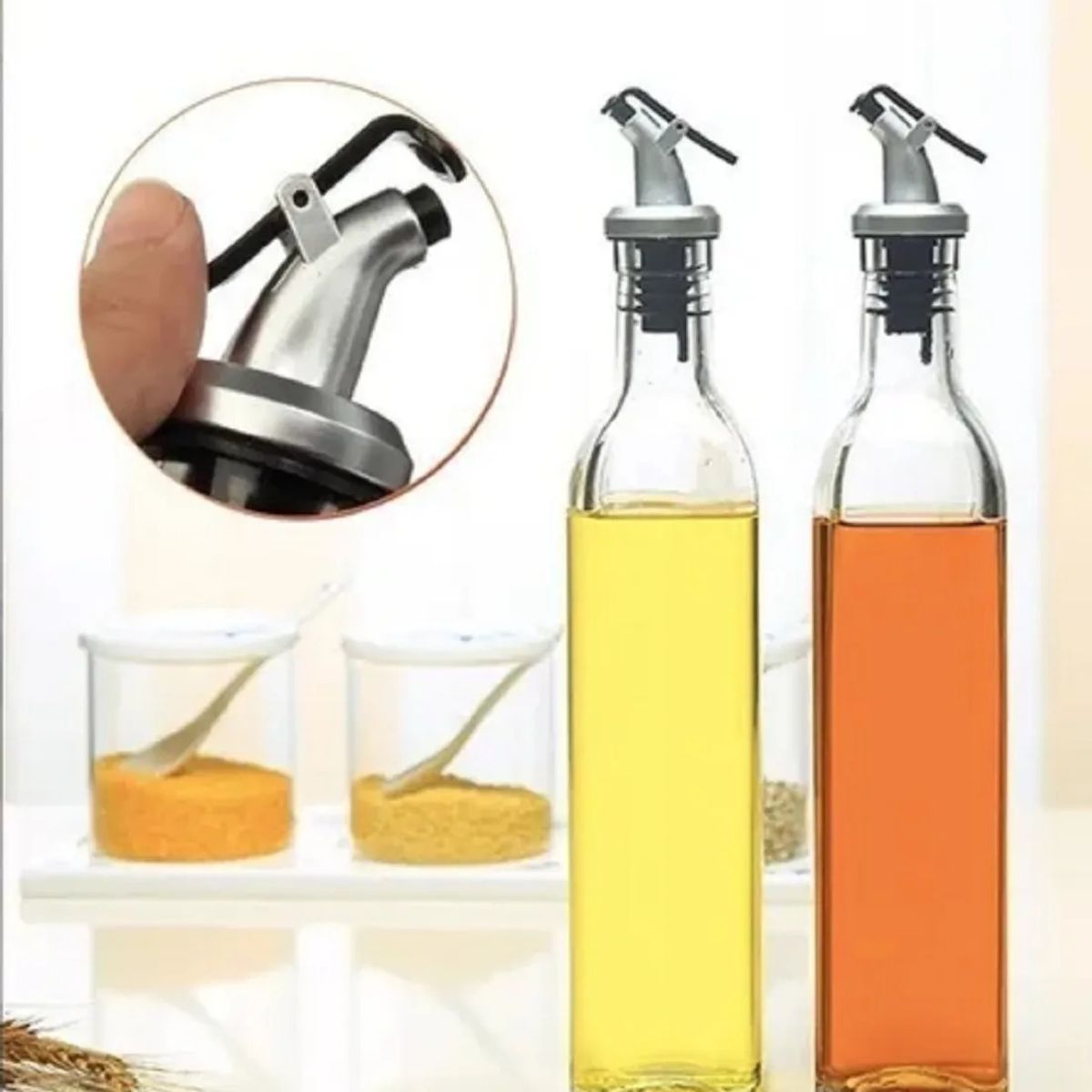 GENERICO - Botellas Dispensadoras De Aceite Oliva Y Vinagre Pack 2..