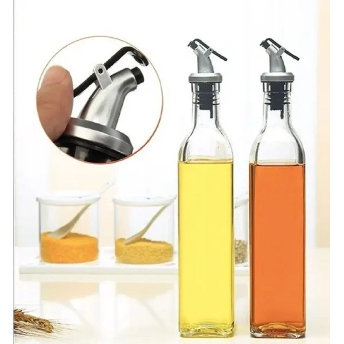 GENERICO - Botellas Dispensadoras De Aceite Oliva Y Vinagre Pack 2..