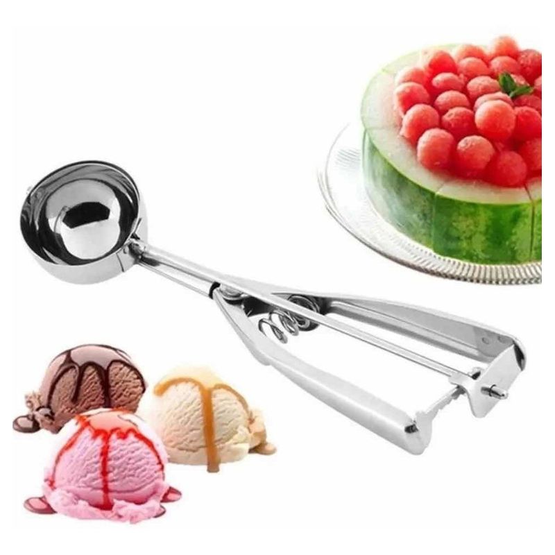 GENERICO - Cuchara Para Bolas De Helado Frutas Postres Acero Inoxidable.