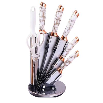 Imagen 2 del producto Juego De Cuchillos Con Base Giratoria 9 Piezas Cocina..