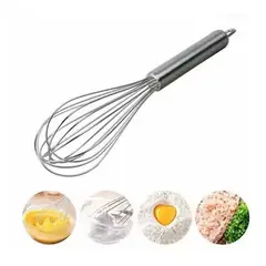 GENERICO - Batidor Mezclador Manual Acero Cocina Repostería Mano.