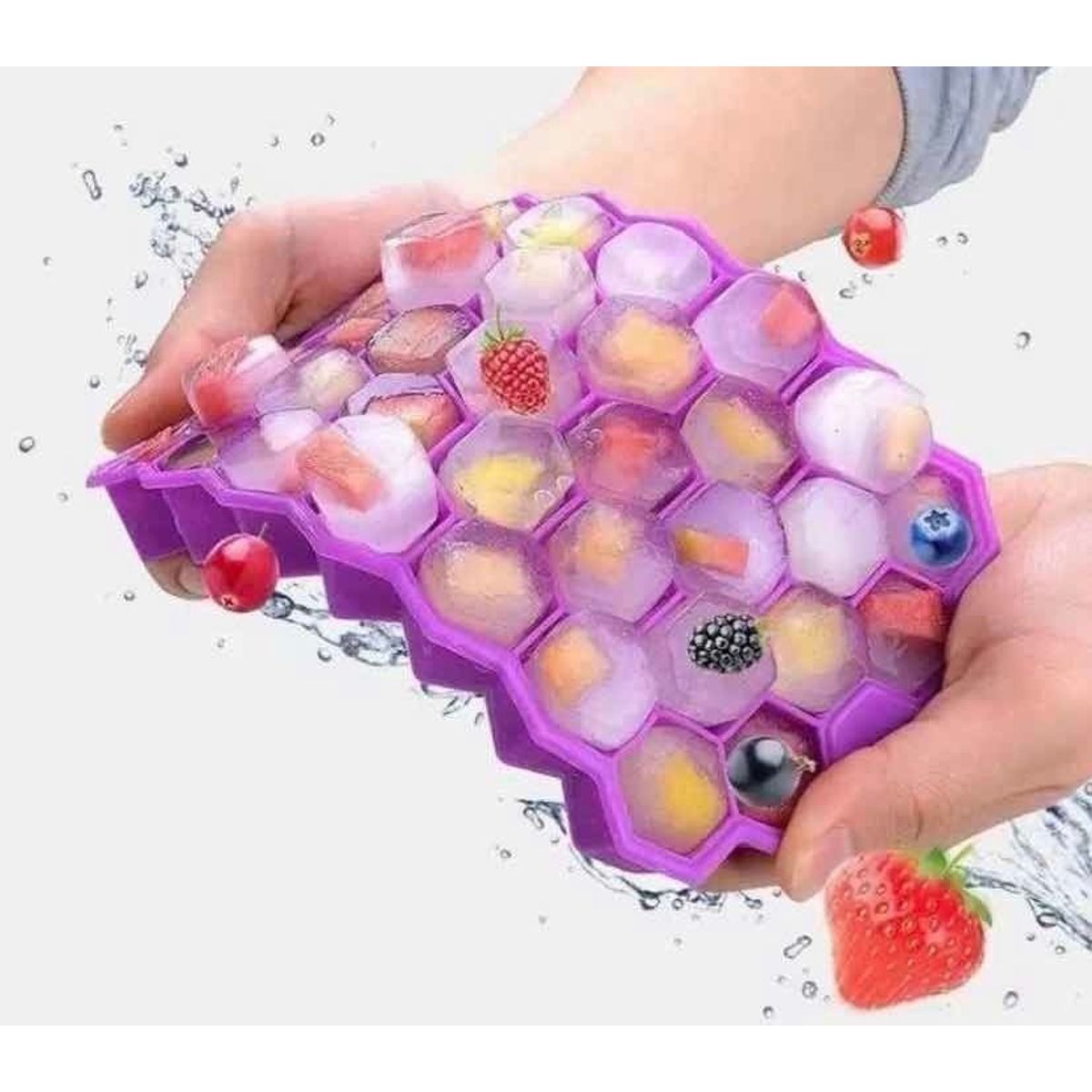 GENERICO - Molde De Silicona Para Hielo Fruta Cubetera De Silicona