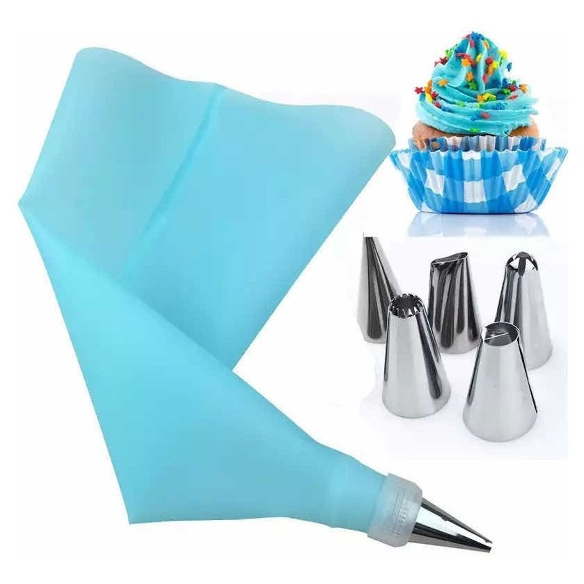 GENERICO - Set De Repostería Manga Pastelera Boquillas Cocina.