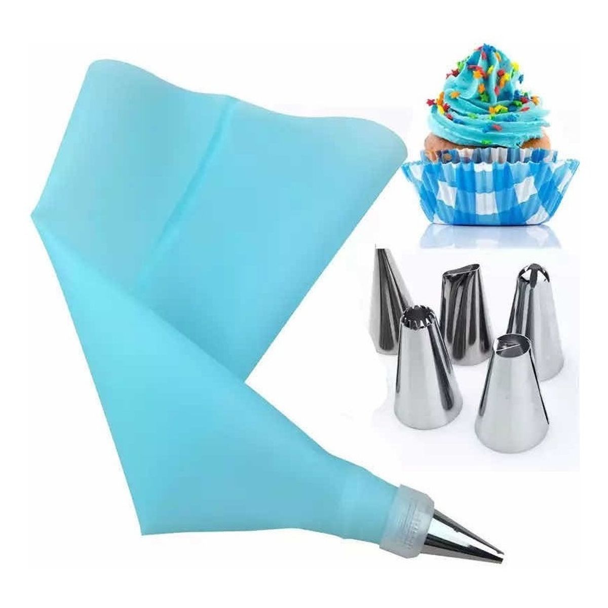 GENERICO - Set De Repostería Manga Pastelera Boquillas Cocina.