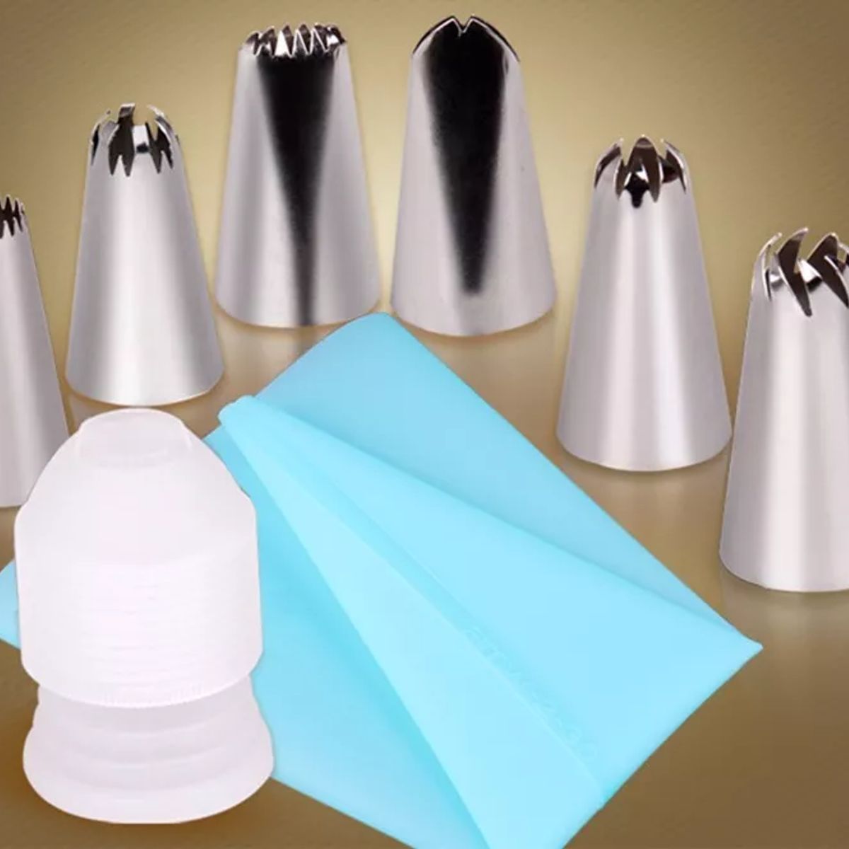 GENERICO - Set De Repostería Manga Pastelera Boquillas Cocina.