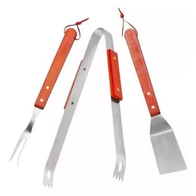 Imagen 2 del producto Juego De Pinzas Asado Parrilla Bbq Cocina 3 Piezas Barbacoa.